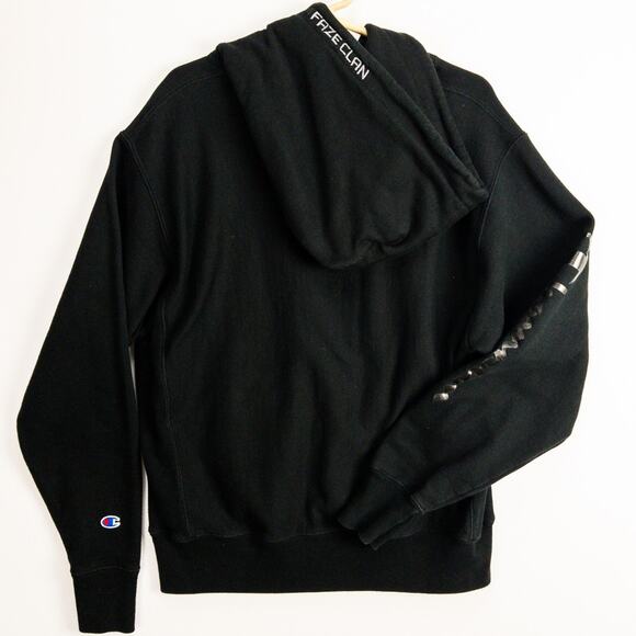 FaZe Clan Hoodie Champion Reverse Weave Men’s Medium Black Relaxed Fit Esports - Picture 7 of 9